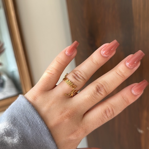 CUSTOM EMMA & NOAH adjustable ring - Picture 10 of 10